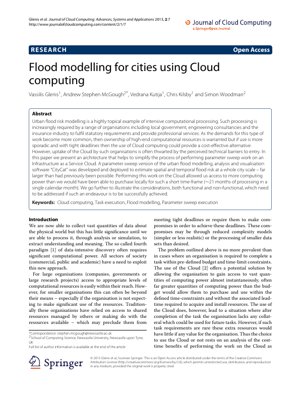 PDF Document Cover - Flood Modelling for Cities Using Cloud Computing: Architecture and Case Study